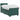 Pat box spring cu saltea și LED Verde închis 90 x 200 cm