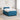 Pat box spring cu saltea și LED albastru 120 x 190 cm Catifea