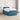 Pat box spring cu saltea și LED albastru 120 x 190 cm Catifea