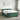 Pat box spring cu saltea și LED Verde închis 200 x 200 cm