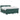 Pat box spring cu saltea și LED Verde închis 200 x 200 cm
