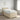 Pat boxspring cu saltea cu benzi LED Crem 100 x 200 cm Țesătură