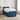 Pat boxspring cu saltea albastru 100 x 200 cm Țesătură
