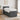 Pat boxspring cu saltea Gri închis 100 x 200 cm Țesătură