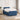Pat boxspring cu saltea albastru 120 x 190 cm Țesătură
