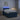 Pat boxspring cu saltea albastru 120 x 200 cm Țesătură