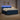 Pat boxspring cu saltea albastru 160 x 200 cm Țesătură