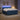 Pat boxspring cu saltea albastru 200 x 200 cm Țesătură