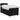 Pat boxspring cu saltea Negru 100 x 200 cm Țesătură