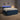 Pat boxspring cu saltea albastru 160 x 200 cm Țesătură