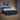 Pat boxspring cu saltea albastru 200 x 200 cm Țesătură