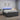 Pat boxspring cu saltea Gri închis 200 x 200 cm Țesătură