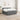 Pat boxspring cu saltea Gri închis 200 x 200 cm Țesătură