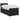 Pat boxspring cu saltea cu benzi LED Negru 80 x 200 cm Catifea
