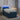 Pat boxspring cu saltea albastru 90 x 200 cm Catifea