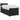 Pat boxspring cu saltea cu benzi LED Negru 80 x 200 cm Catifea