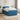 Pat boxspring cu saltea albastru 120 x 190 cm Catifea