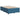 Pat boxspring cu saltea albastru 120 x 190 cm Catifea