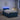 Pat boxspring cu saltea albastru 120 x 190 cm Catifea