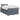 Pat boxspring cu saltea Gri închis 120 x 190 cm Catifea
