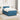 Pat boxspring cu saltea albastru 120 x 190 cm Catifea