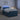 Pat boxspring cu saltea albastru 120 x 200 cm Catifea