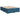 Pat boxspring cu saltea albastru 140 x 200 cm Catifea