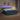 Pat boxspring cu saltea albastru 140 x 200 cm Catifea