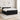Pat boxspring cu saltea cu benzi LED Negru 200 x 200 cm Catifea