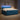 Pat boxspring cu saltea albastru 200 x 200 cm Catifea