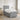 Pat boxspring cu saltea Gri deschis 100 x 200 cm Țesătură