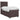 Pat boxspring cu saltea Maro închis 90 x 200 cm Țesătură