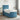 Pat boxspring cu saltea albastru 80 x 200 cm Catifea