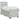 Pat boxspring cu saltea Gri deschis 80 x 200 cm Catifea