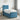 Pat boxspring cu saltea albastru 80 x 200 cm Catifea