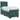 Pat boxspring cu saltea Verde închis 100 x 200 cm Catifea