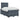 Pat boxspring cu saltea Gri închis 120 x 190 cm Catifea