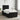 Pat boxspring cu saltea cu headboard Negru 120 x 190 cm Catifea
