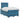 Pat boxspring cu saltea albastru 120 x 200 cm Catifea