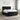 Pat boxspring cu saltea cu headboard Negru 140 x 190 cm Catifea
