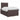 Pat boxspring cu saltea Maro închis 120 x 200 cm Țesătură