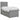 Pat boxspring cu saltea cu headboard Gri deschis Unic Țesătură
