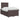 Pat boxspring cu saltea Maro închis 120 x 190 cm Țesătură