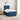 Pat boxspring cu saltea albastru 120 x 200 cm Țesătură