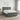Pat boxspring cu saltea Gri închis 200 x 200 cm Țesătură