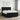 Pat boxspring cu saltea Negru 200 x 200 cm Țesătură