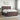 Pat boxspring cu saltea Maro închis 200 x 200 cm Țesătură