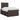 Pat boxspring cu saltea Maro închis 120 x 190 cm Țesătură