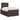 Pat boxspring cu saltea Maro închis 120 x 200 cm Țesătură