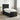 Pat boxspring cu saltea cu headboard Negru 100 x 200 cm Catifea